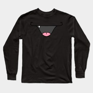 Anime Cat Mouth - Face Mask Long Sleeve T-Shirt